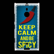 Coque Nokia Lumia 1520 Keep Calm and Be Spicy Bleu