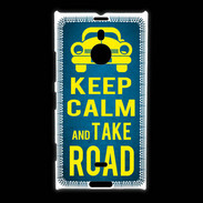 Coque Nokia Lumia 1520 Keep Calm and Take o road 2 Bleu