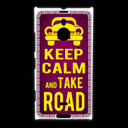 Coque Nokia Lumia 1520 Keep Calm and Take o road 2 Rose