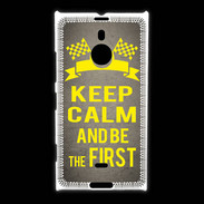 Coque Nokia Lumia 1520 Keep Calm and Be the First Gris