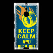 Coque Nokia Lumia 1520 Keep Calm and Burn Out Bleu