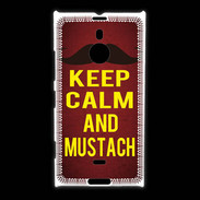 Coque Nokia Lumia 1520 Keep Calm and Mustach Rouge