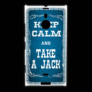 Coque Nokia Lumia 1520 Keep Calm and Take Jack Bleu
