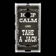 Coque Nokia Lumia 1520 Keep Calm and Take Jack Gris