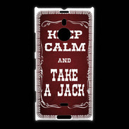 Coque Nokia Lumia 1520 Keep Calm and Take Jack Rouge