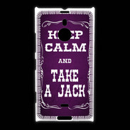 Coque Nokia Lumia 1520 Keep Calm and Take Jack Violet
