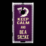 Coque Nokia Lumia 1520 Keep Calm and Be a Snake Violet