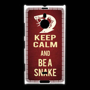 Coque Nokia Lumia 1520 Keep Calm and Be a Snake Rouge