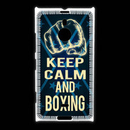 Coque Nokia Lumia 1520 Keep Calm and Boxing Bleu