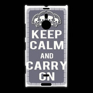 Coque Nokia Lumia 1520 Keep Calm and Carry on Gris