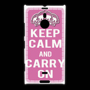 Coque Nokia Lumia 1520 Keep Calm and Carry on Rose