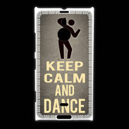 Coque Nokia Lumia 1520 Keep Calm and Dance Gris