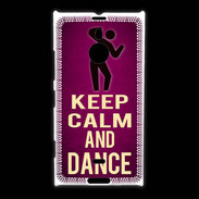 Coque Nokia Lumia 1520 Keep Calm and Dance Rose
