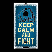 Coque Nokia Lumia 1520 Keep Calm and Fight Bleu