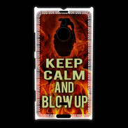 Coque Nokia Lumia 1520 Keep Calm and Grenade Feu