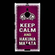 Coque Nokia Lumia 1520 Keep Calm and Hakuna Matata rose