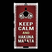 Coque Nokia Lumia 1520 Keep Calm and Hakuna Matata Rouge