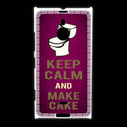 Coque Nokia Lumia 1520 Keep Calm and Make cake Rose