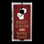 Coque Nokia Lumia 1520 Keep Calm and Make cake Rouge