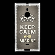 Coque Nokia Lumia 1520 Keep Calm and Miskine Gris