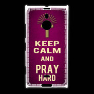 Coque Nokia Lumia 1520 Keep Calm and Pray Christian Rose