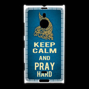 Coque Nokia Lumia 1520 Keep Calm and Pray Muslim Bleu