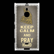 Coque Nokia Lumia 1520 Keep Calm and Pray Muslim Gris