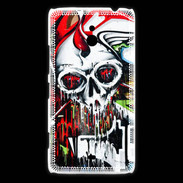 Coque Nokia Lumia 1320 Tête de mort Graffiti couleur