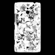 Coque Nokia Lumia 1320 Design Fleur Tribal