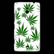 Coque Nokia Lumia 1320 Feuille de cannabis sur fond blanc