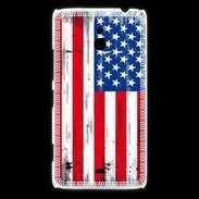 Coque Nokia Lumia 1320 Drapeau USA grunge et vintage 5