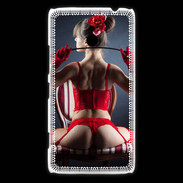 Coque Nokia Lumia 1320 Fille sexy sous vêtements rouges
