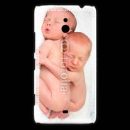 Coque Nokia Lumia 1320 Duo de bébés qui dorment