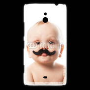 Coque Nokia Lumia 1320 Bébé avec moustache
