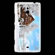Coque Nokia Lumia 1320 Chalet enneigé 2