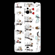 Coque Nokia Lumia 1320 Bande dessinée de mariés