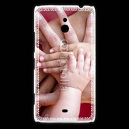 Coque Nokia Lumia 1320 Famille main dans la main