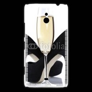 Coque Nokia Lumia 1320 coupe de champagne talons aiguilles 