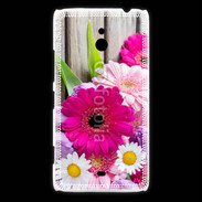 Coque Nokia Lumia 1320 Bouquet de fleur sur bois
