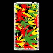 Coque Nokia Lumia 1320 Fond de cannabis coloré