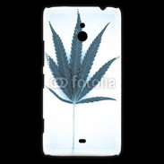 Coque Nokia Lumia 1320 Marijuana en bleu et blanc