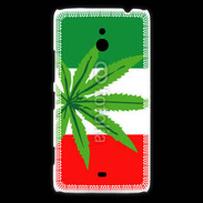 Coque Nokia Lumia 1320 Drapeau italien cannabis
