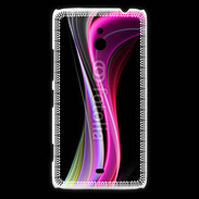 Coque Nokia Lumia 1320 Abstract multicolor sur fond noir