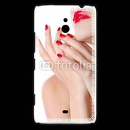 Coque Nokia Lumia 1320 Sexy et glamour bouche rouge à lèvre et vernis à ongles rouges