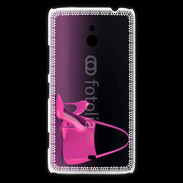Coque Nokia Lumia 1320 Escarpins et sac à main rose