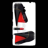 Coque Nokia Lumia 1320 Escarpins et tube de rouge à lèvres