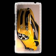 Coque Nokia Lumia 1320 Belle voiture jaune et noire