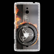 Coque Nokia Lumia 1320 Roue en feu dragster