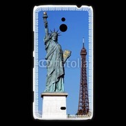 Coque Nokia Lumia 1320 Statue de la liberté et tour Eiffel
