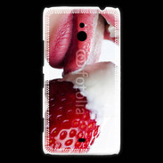 Coque Nokia Lumia 1320 Fraise et bouche 2